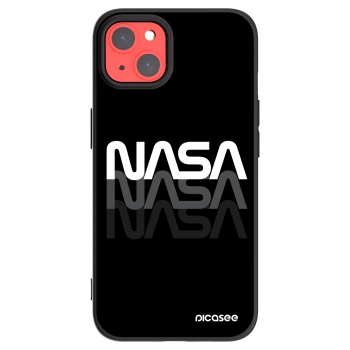 Picasee husă neagră din silicon pentru Apple iPhone 13 - NASA Triple