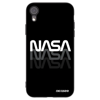 Picasee husă neagră din silicon pentru Apple iPhone XR - NASA Triple