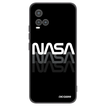 Picasee husă neagră din silicon pentru Vivo Y33s - NASA Triple
