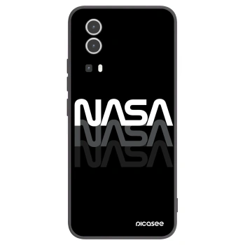 Picasee husă neagră din silicon pentru Vivo Y72 5G - NASA Triple