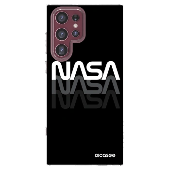 Picasee husă transparentă din silicon pentru Samsung Galaxy S22 Ultra 5G - NASA Triple
