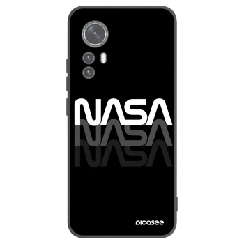 Picasee husă neagră din silicon pentru Xiaomi 12 - NASA Triple