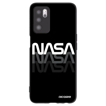 Picasee husă neagră din silicon pentru OPPO A16 - NASA Triple