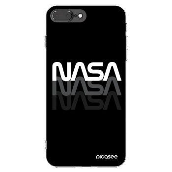 Picasee husă transparentă din silicon pentru Apple iPhone 8 Plus - NASA Triple
