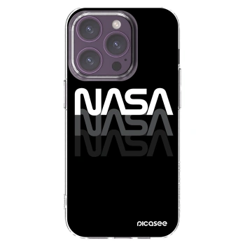 Picasee husă transparentă din silicon pentru Apple iPhone 14 Pro - NASA Triple
