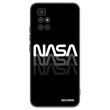 Picasee husă neagră din silicon pentru Xiaomi Redmi 10 (2022) - NASA Triple