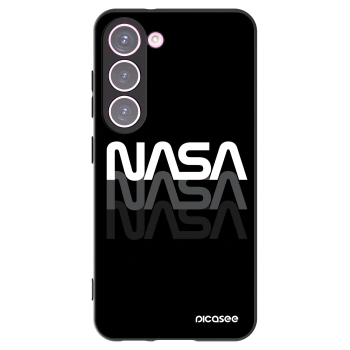 Picasee husă neagră din silicon pentru Samsung Galaxy S23 5G - NASA Triple
