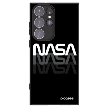 Picasee husă neagră din silicon pentru Samsung Galaxy S23 Ultra 5G - NASA Triple
