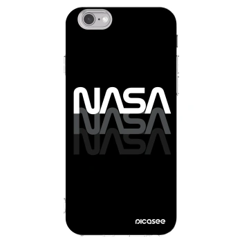Picasee husă transparentă din silicon pentru Apple iPhone 6/6S - NASA Triple