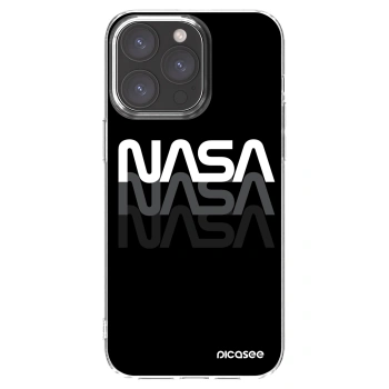 Picasee husă transparentă din silicon pentru Apple iPhone 15 Pro Max - NASA Triple