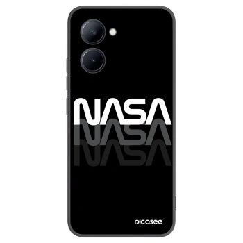 Picasee husă neagră din silicon pentru Realme C33 (2023) - NASA Triple