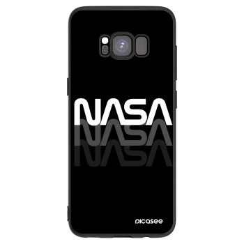 Picasee husă neagră din silicon pentru Samsung Galaxy S8 G950F - NASA Triple