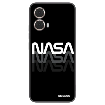Picasee husă neagră din silicon pentru Motorola Moto G85 - NASA Triple