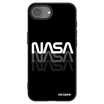Picasee husă neagră din silicon pentru Apple iPhone 16e - NASA Triple