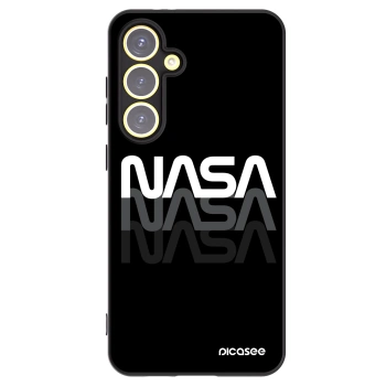 Picasee husă neagră din silicon pentru Samsung Galaxy S24 FE S721B - NASA Triple