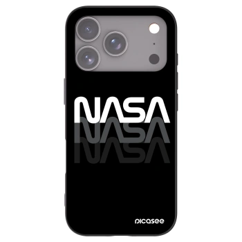 Picasee husă neagră din silicon pentru Apple iPhone 17 Pro - NASA Triple
