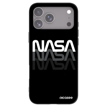 Picasee husă neagră din silicon pentru Apple iPhone 17 Pro Max - NASA Triple
