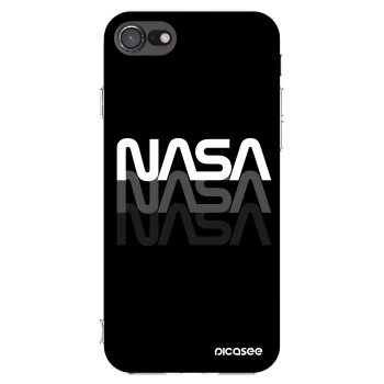 Picasee husă transparentă din silicon pentru Apple iPhone 8 - NASA Triple