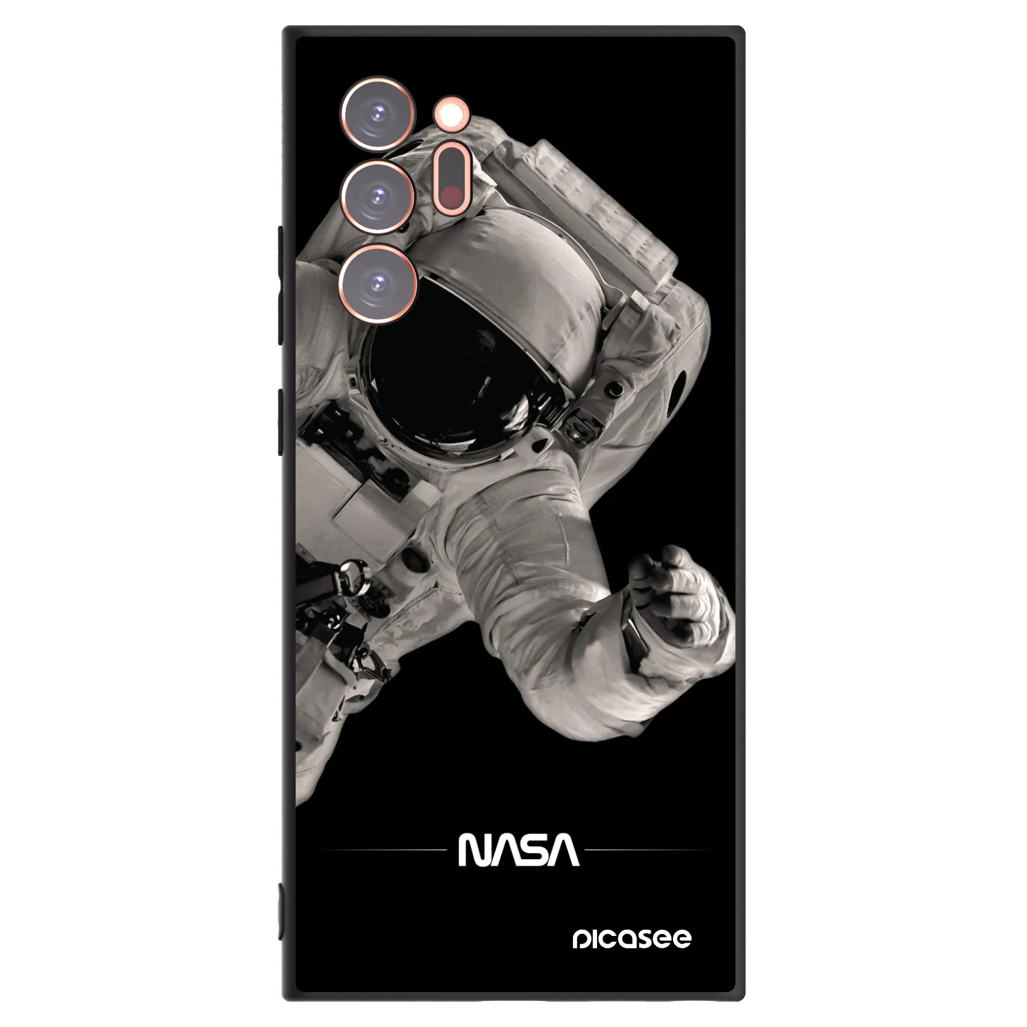 Picasee husă neagră din silicon pentru Samsung Galaxy Note 20 Ultra - Astronaut Big