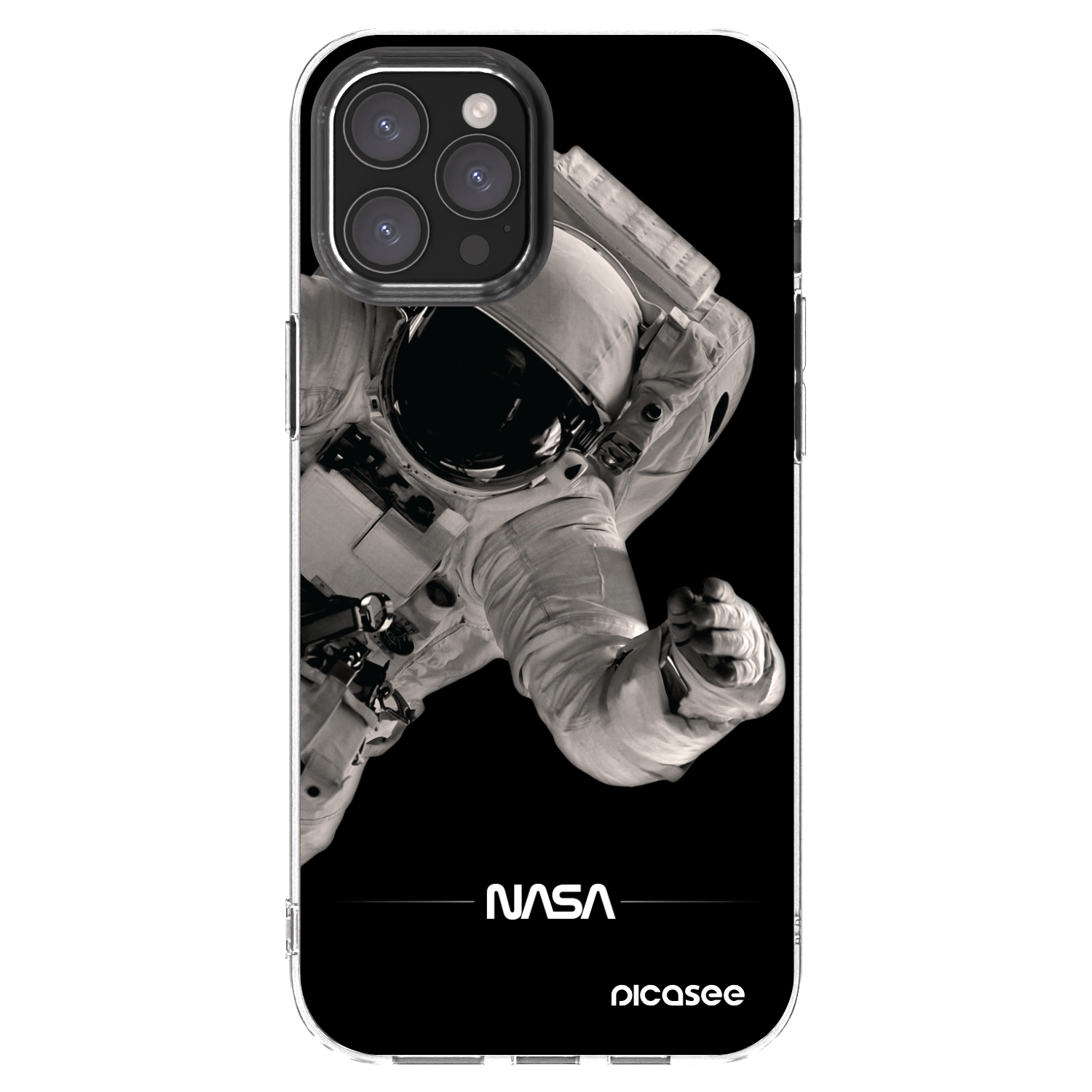 Picasee husă transparentă din silicon pentru Apple iPhone 12 Pro Max - Astronaut Big