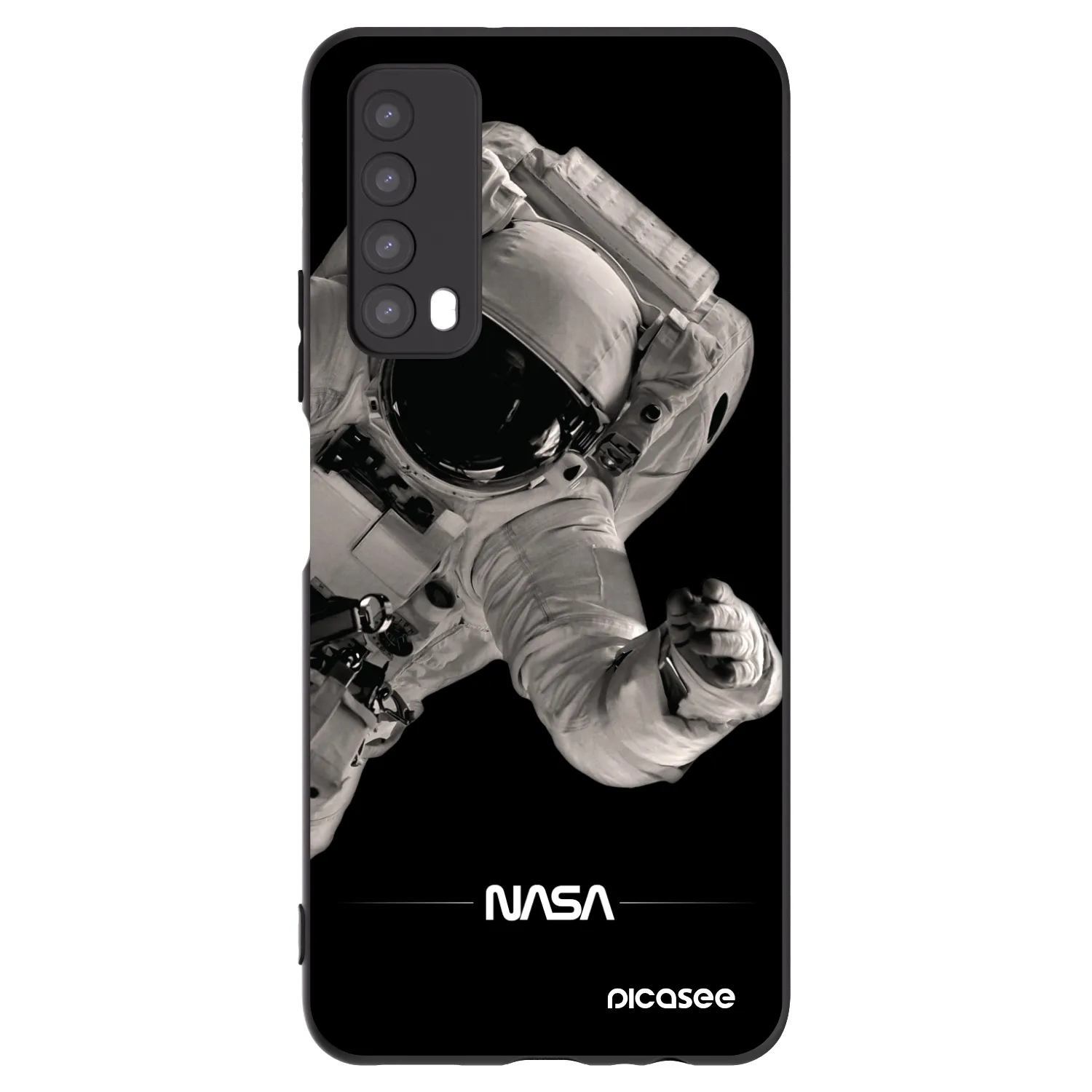 Picasee husă neagră din silicon pentru Huawei P Smart 2021 - Astronaut Big