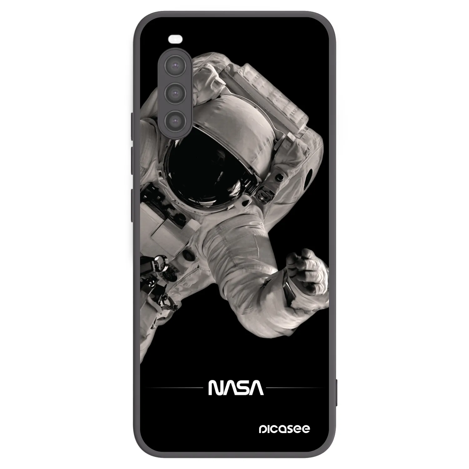 Picasee husă neagră din silicon pentru Sony Xperia 10 II - Astronaut Big