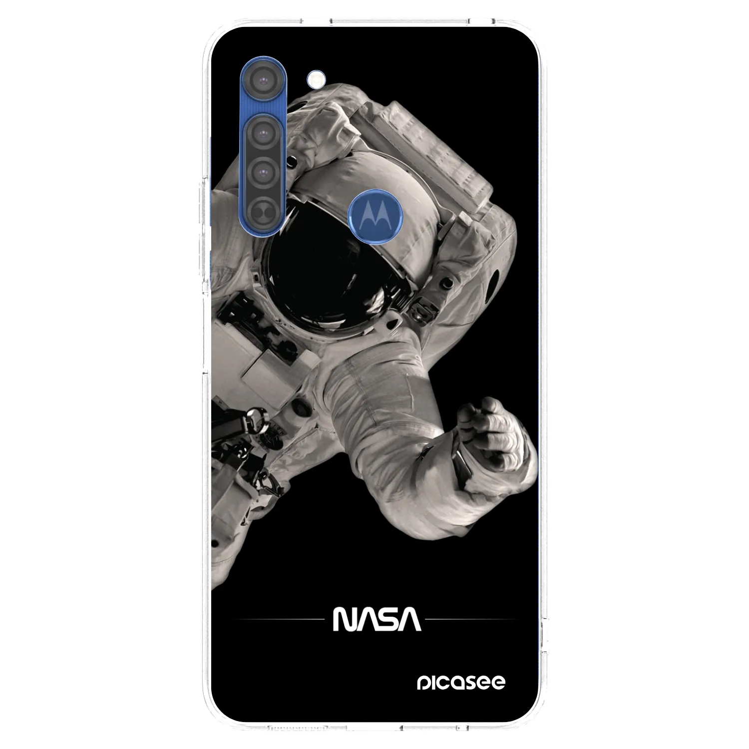 Picasee husă transparentă din silicon pentru Motorola Moto G8 - Astronaut Big