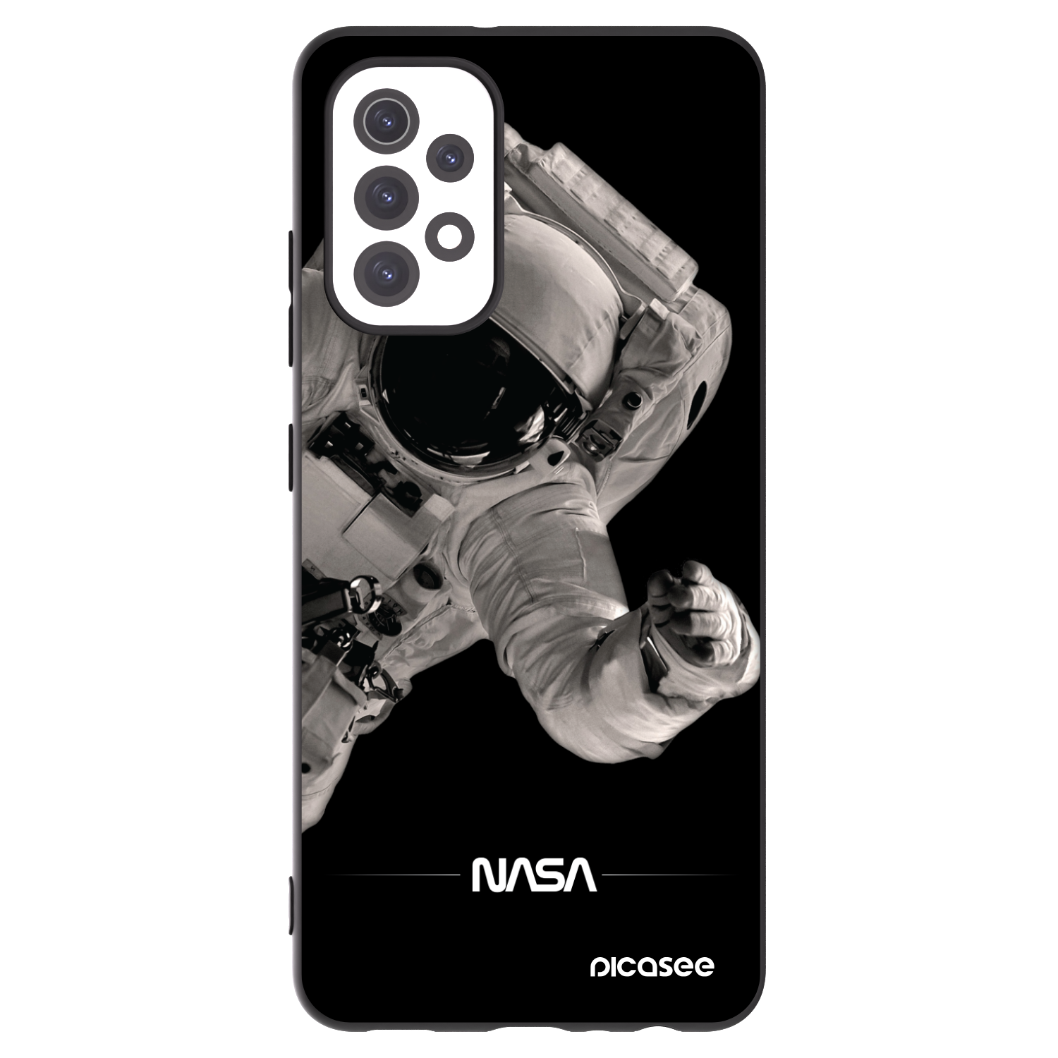 Picasee husă neagră din silicon pentru Samsung Galaxy A32 5G A326B - Astronaut Big