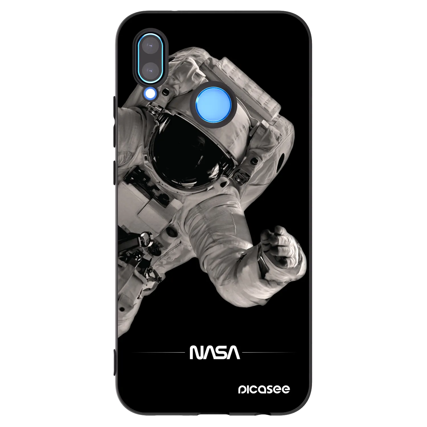 Picasee husă neagră din silicon pentru Huawei P20 Lite - Astronaut Big