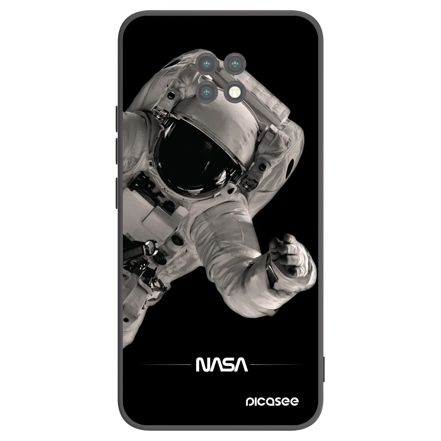 Picasee husă neagră din silicon pentru Xiaomi Redmi Note 9T - Astronaut Big