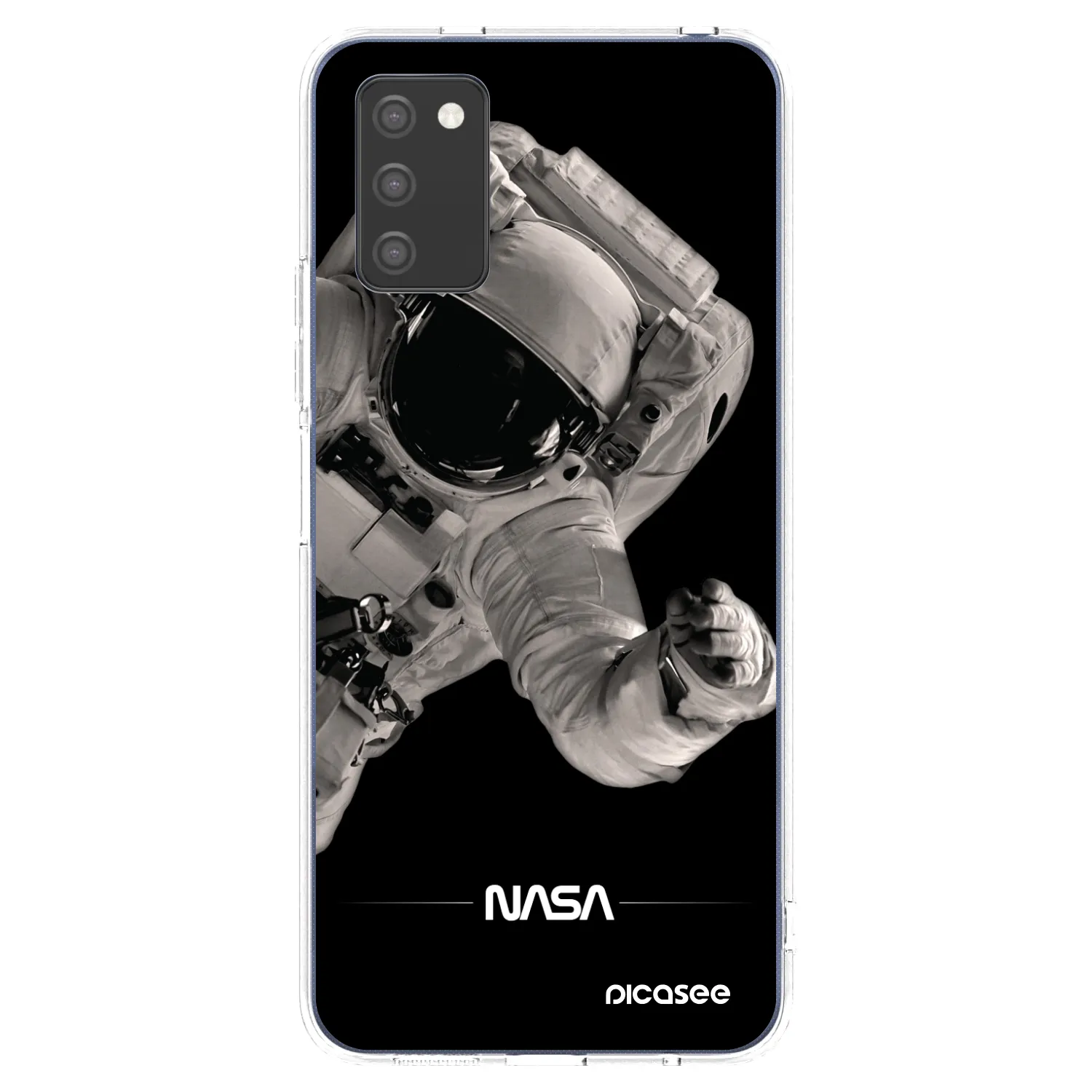 Picasee husă transparentă din silicon pentru Samsung Galaxy A03s A037G - Astronaut Big