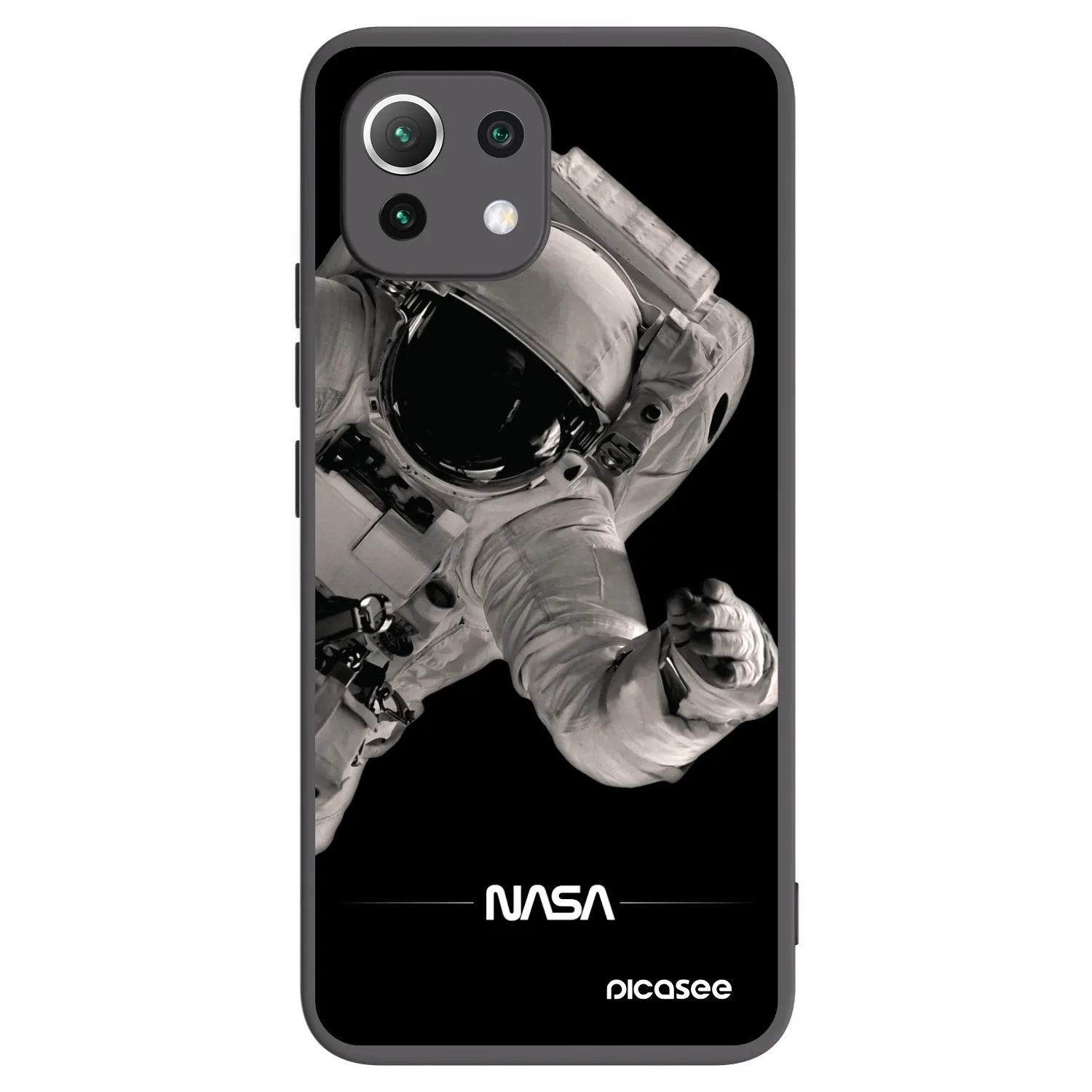Picasee husă neagră din silicon pentru Xiaomi 11 Lite 5G NE - Astronaut Big