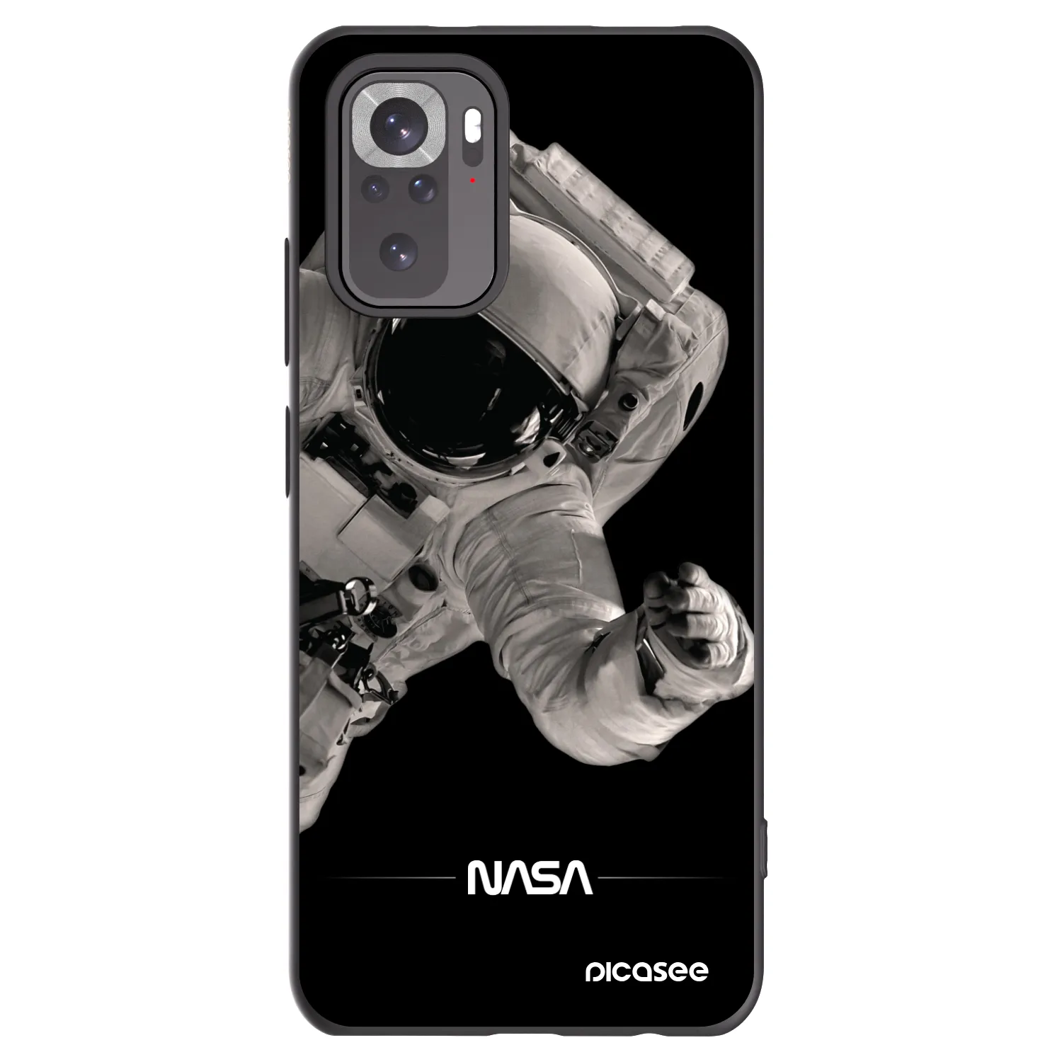 Picasee husă neagră din silicon pentru Xiaomi Redmi Note 11S 4G - Astronaut Big