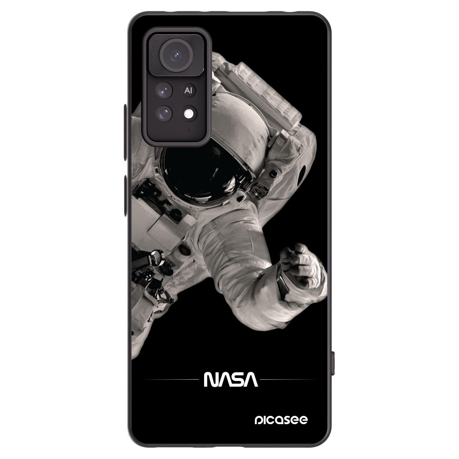 Picasee husă neagră din silicon pentru Xiaomi Redmi Note 11 Pro 5G - Astronaut Big