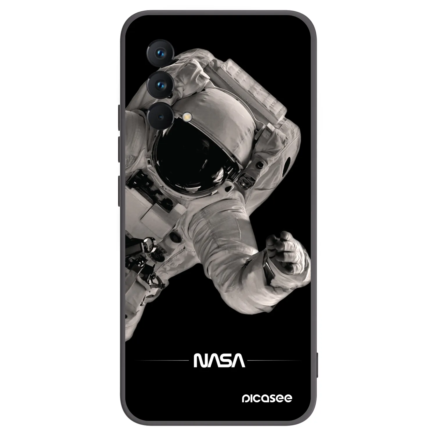 Picasee husă neagră din silicon pentru Realme GT Master Edition 5G - Astronaut Big