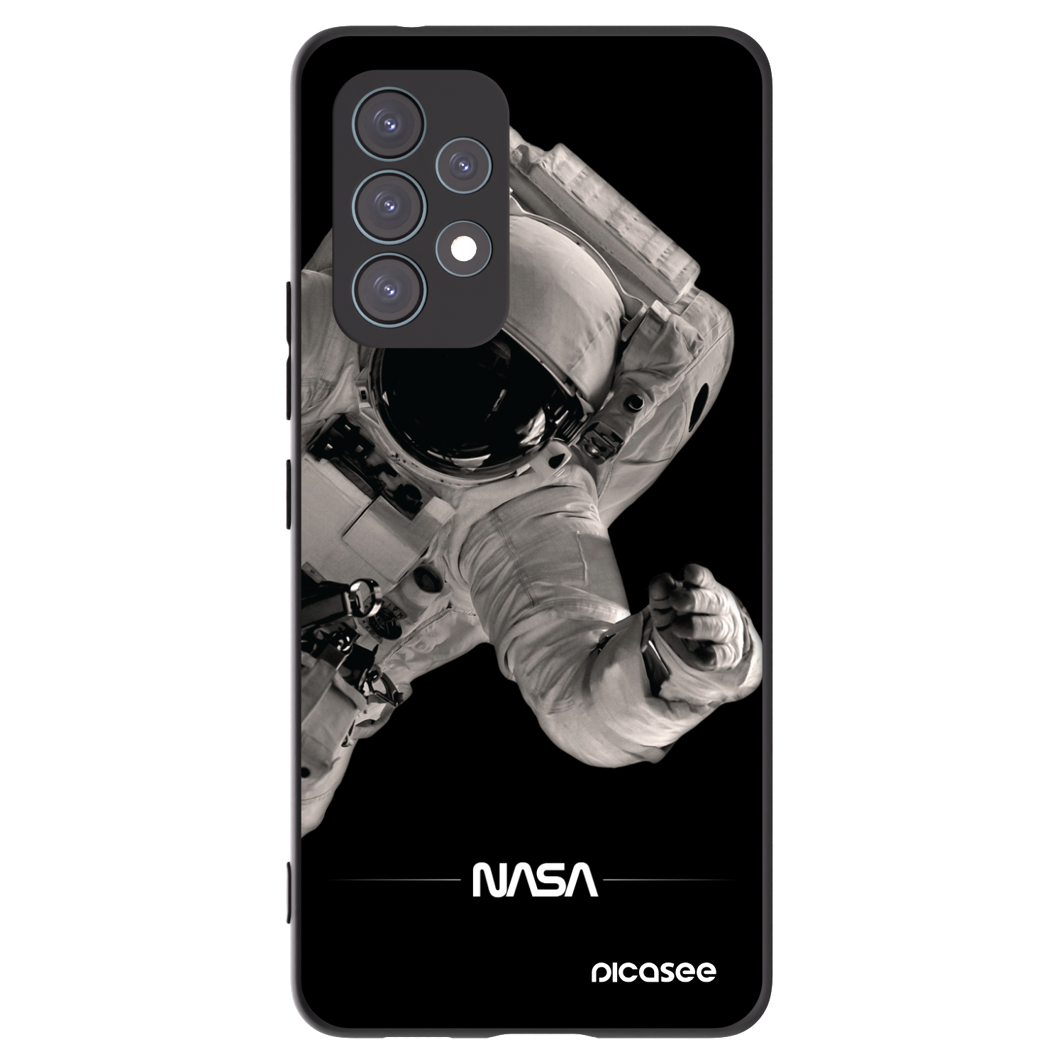 Picasee husă neagră din silicon pentru Samsung Galaxy A53 5G A536 - Astronaut Big