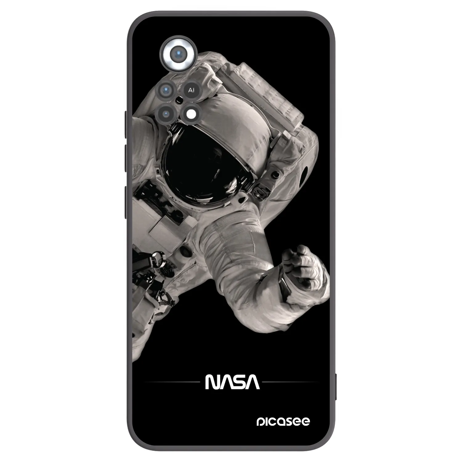 Picasee husă neagră din silicon pentru Xiaomi Poco X4 Pro 5G - Astronaut Big