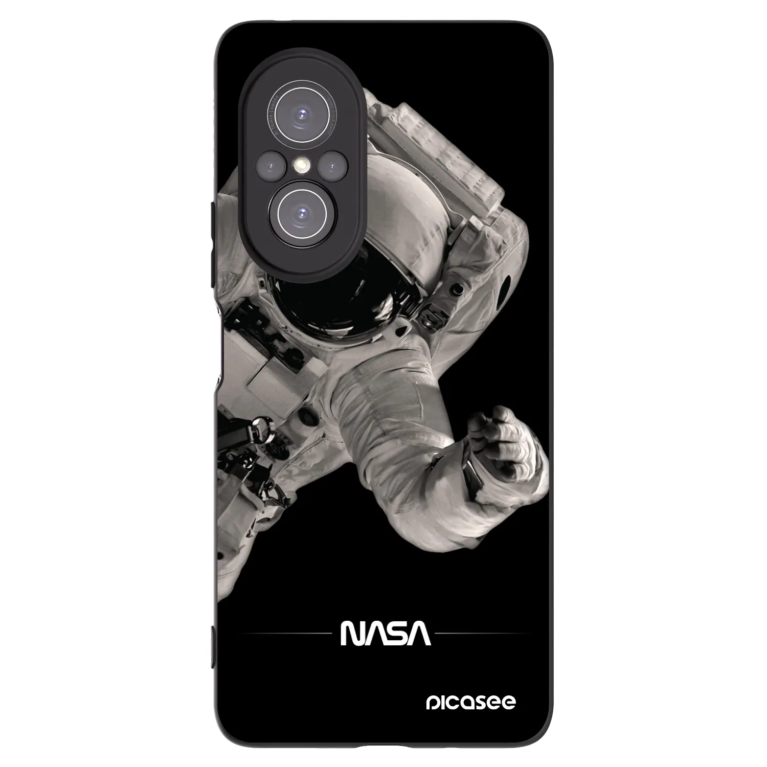 Picasee husă neagră din silicon pentru Huawei Nova 9 SE - Astronaut Big