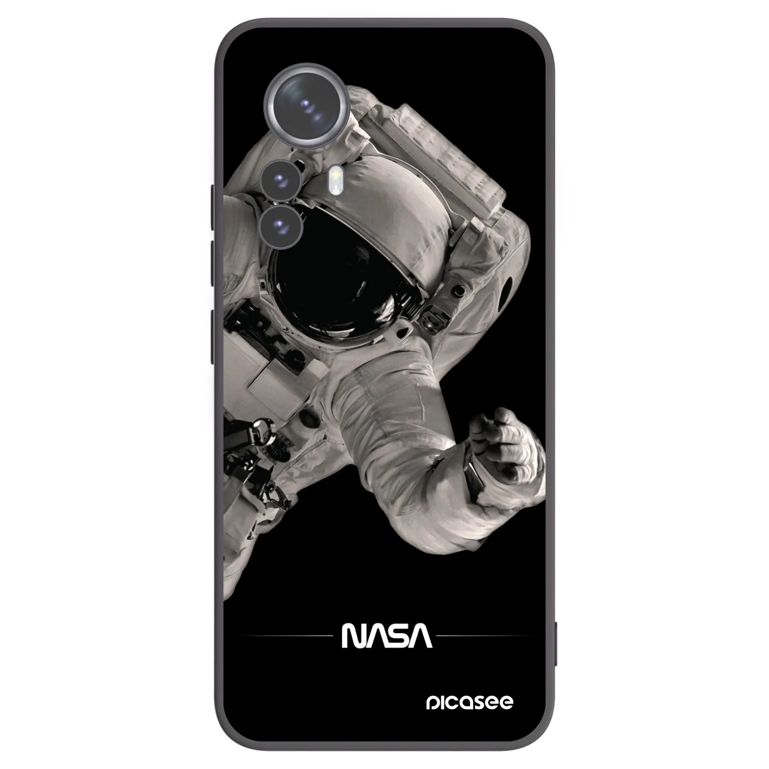 Picasee husă neagră din silicon pentru Xiaomi 12 Pro - Astronaut Big