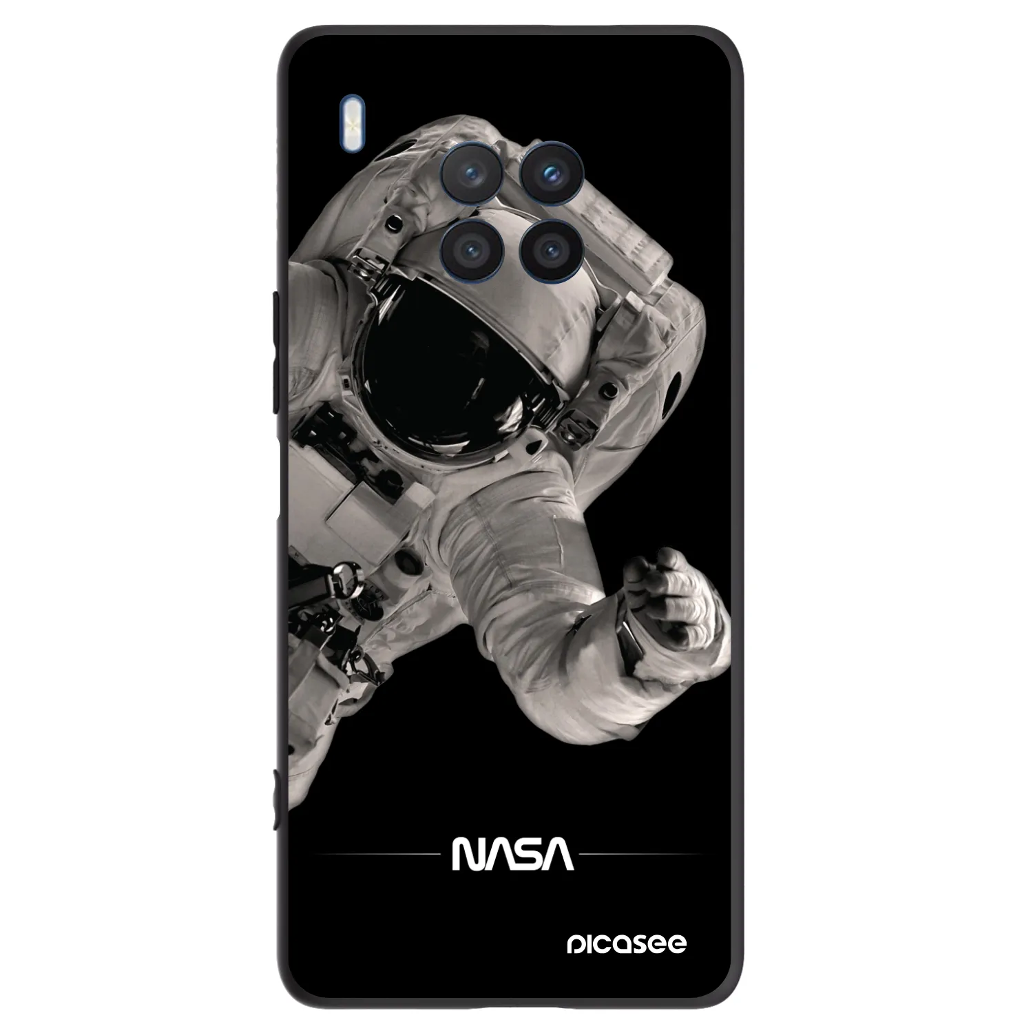 Picasee husă neagră din silicon pentru Honor 50 Lite - Astronaut Big