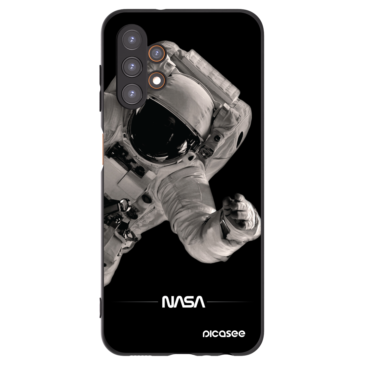 Picasee husă neagră din silicon pentru Samsung Galaxy A13 4G A135 - Astronaut Big