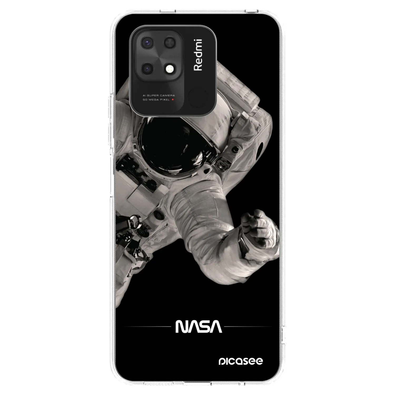 Picasee husă transparentă din silicon pentru Xiaomi Redmi 10C - Astronaut Big