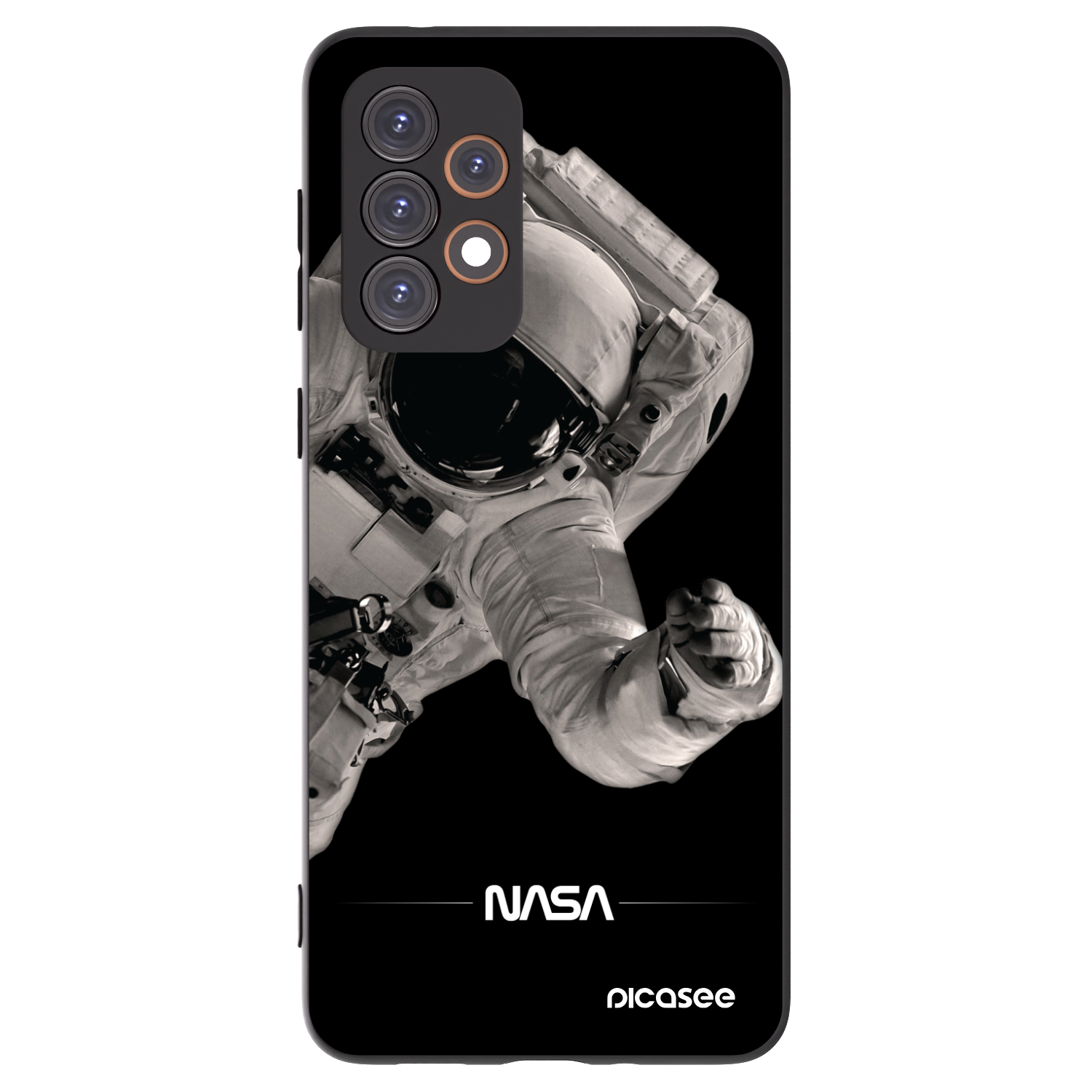 Picasee husă neagră din silicon pentru Samsung Galaxy A33 5G A336 - Astronaut Big