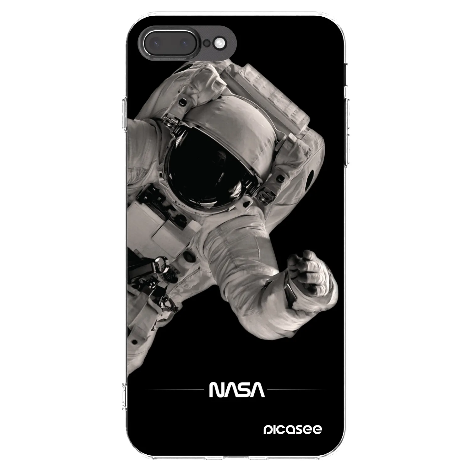 Picasee husă transparentă din silicon pentru Apple iPhone 8 Plus - Astronaut Big