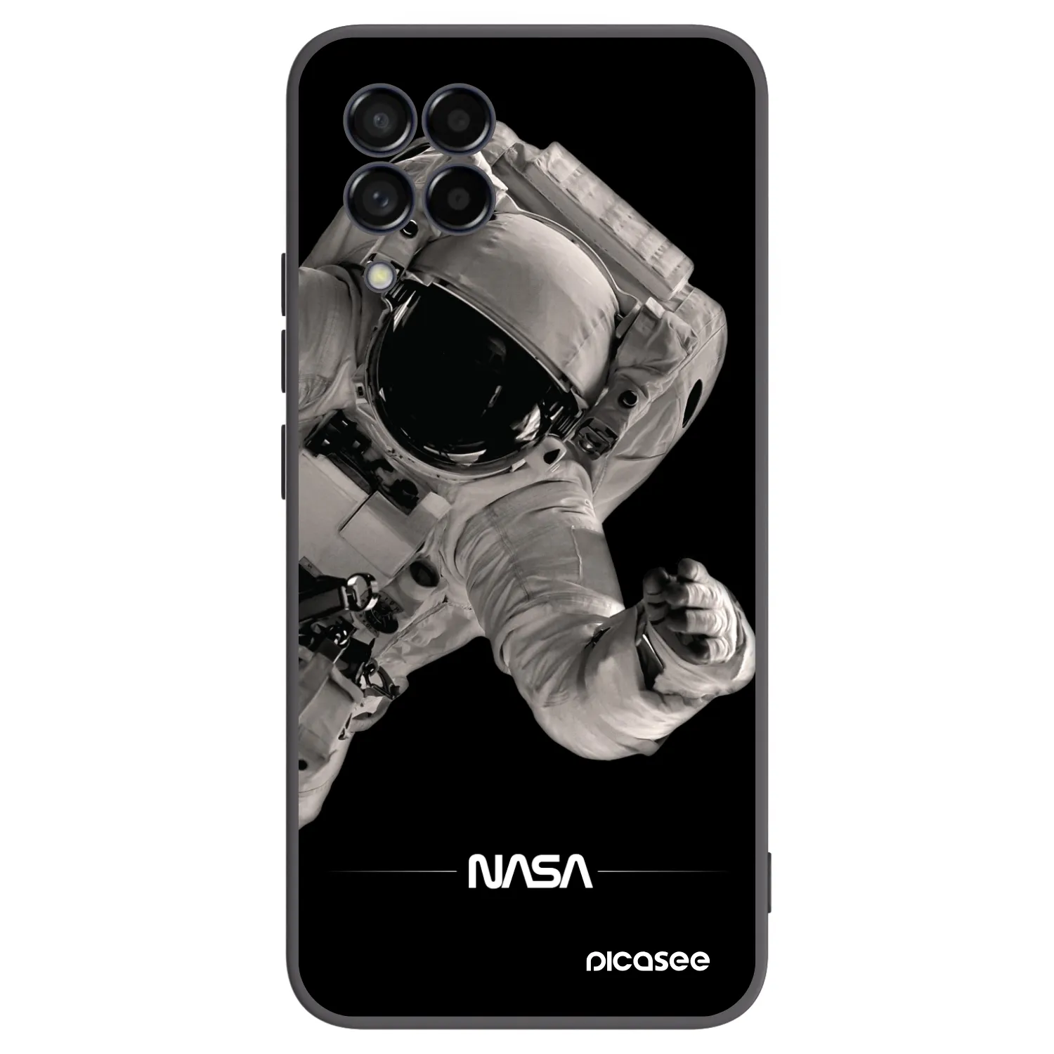 Picasee husă neagră din silicon pentru Samsung Galaxy M53 5G - Astronaut Big