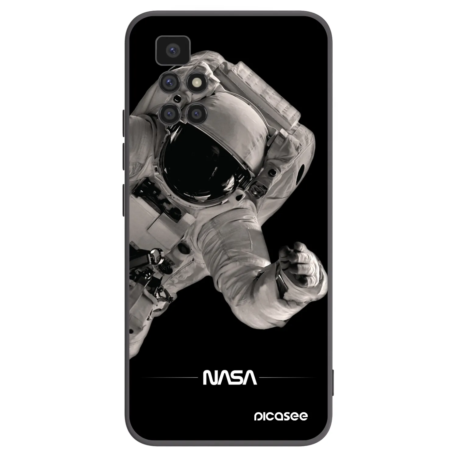 Picasee husă neagră din silicon pentru Xiaomi Redmi 10 (2022) - Astronaut Big