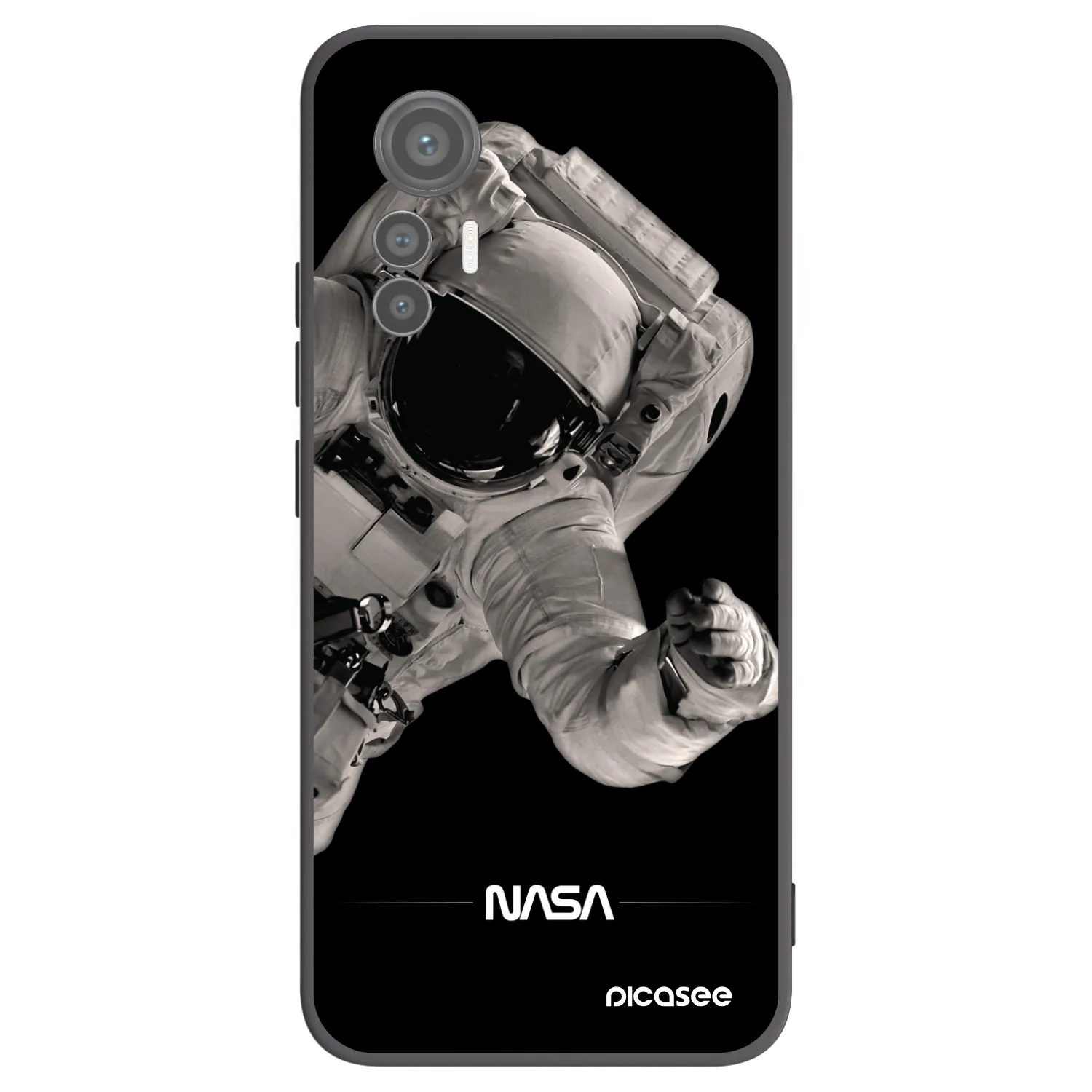 Picasee husă neagră din silicon pentru Xiaomi 12 Lite - Astronaut Big