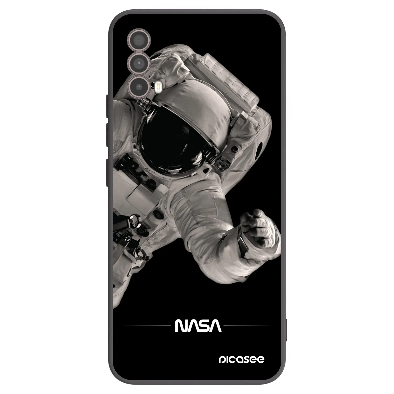 Picasee husă neagră din silicon pentru Motorola Moto E40 - Astronaut Big
