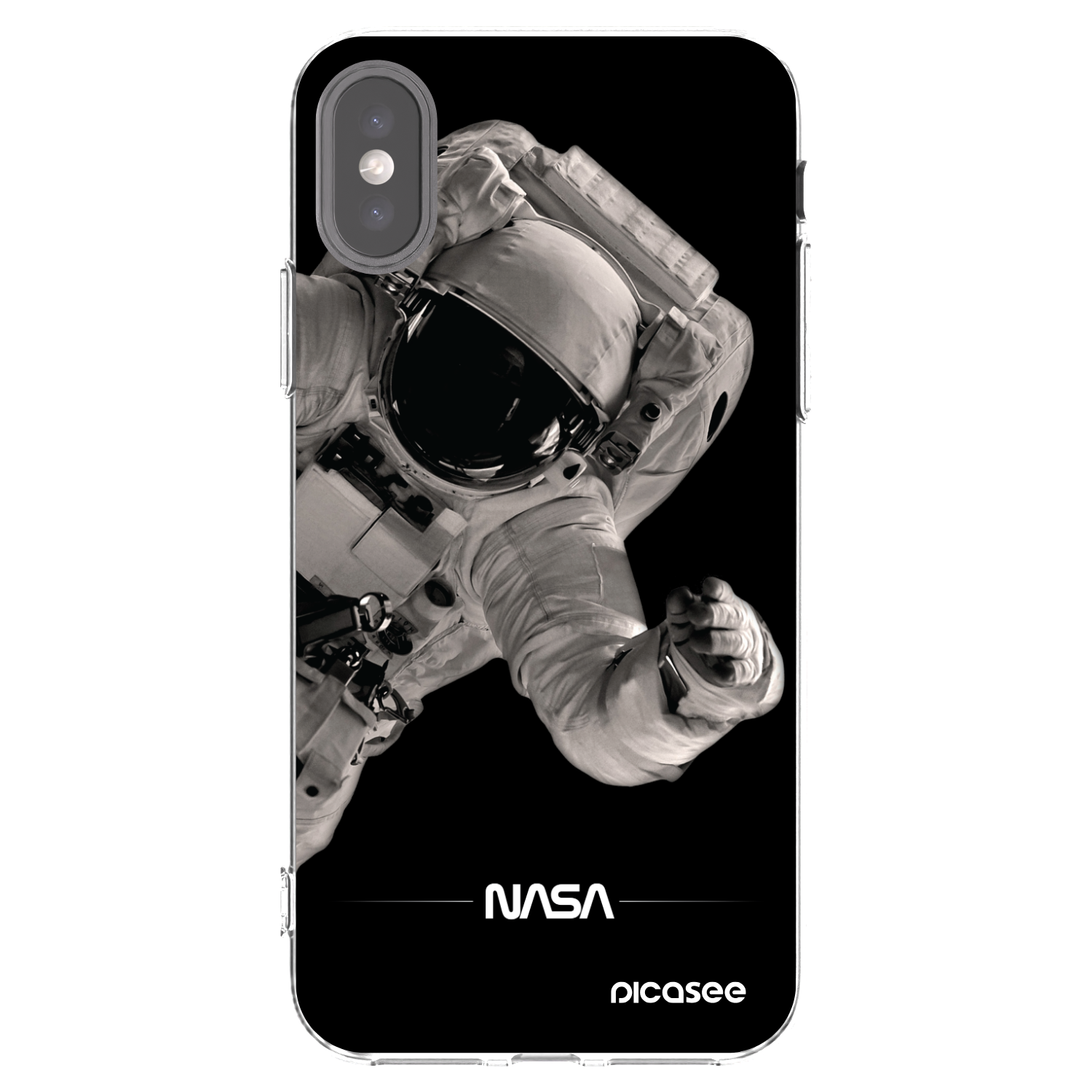 Picasee husă transparentă din silicon pentru Apple iPhone X/XS - Astronaut Big