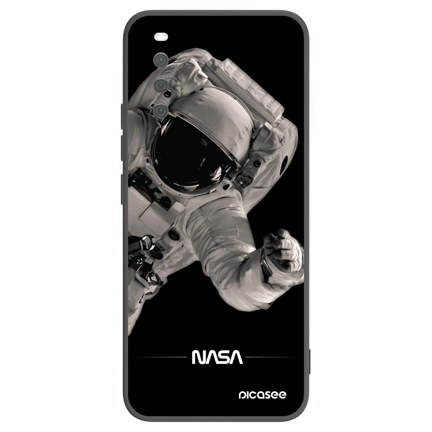 Picasee husă neagră din silicon pentru Sony Xperia 10 III - Astronaut Big